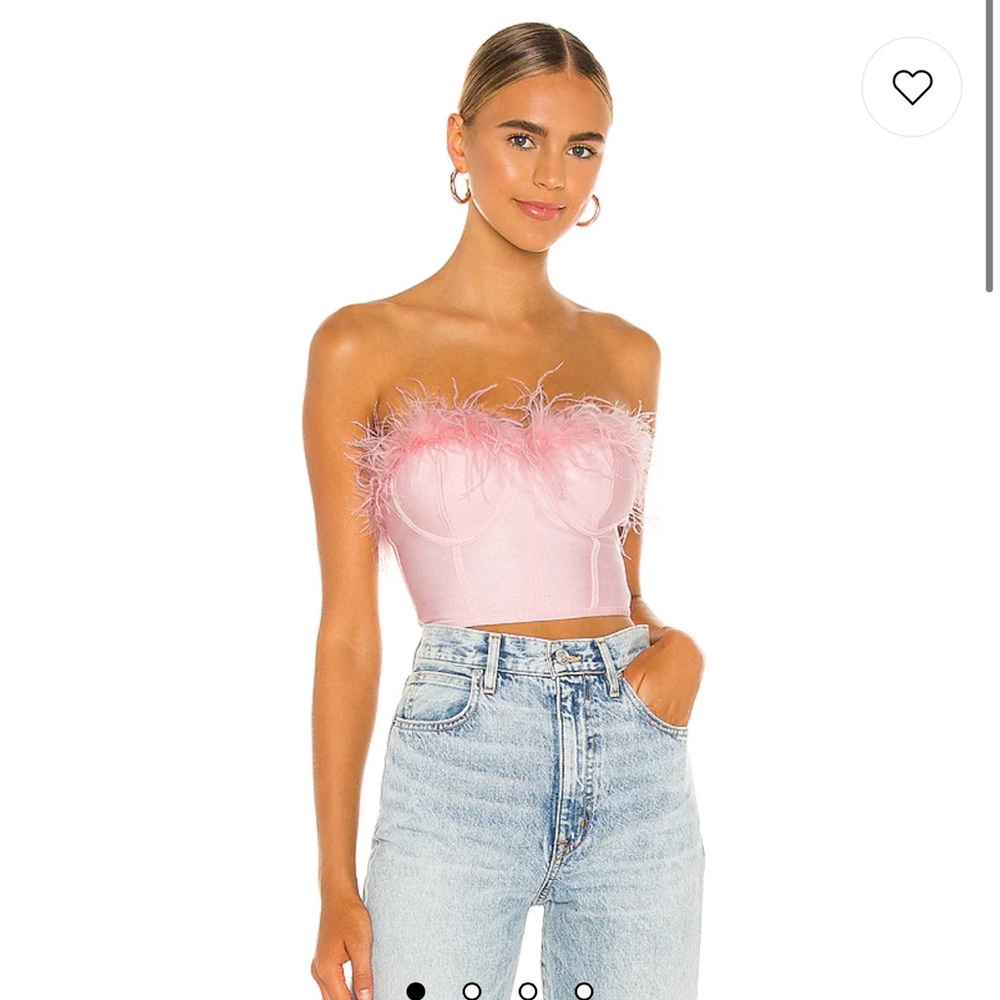 Revolve Romona Bustier Top in Blush Size XS